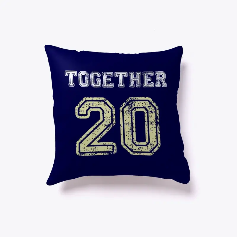 Together Since 20xx Couple Sleep Pillow